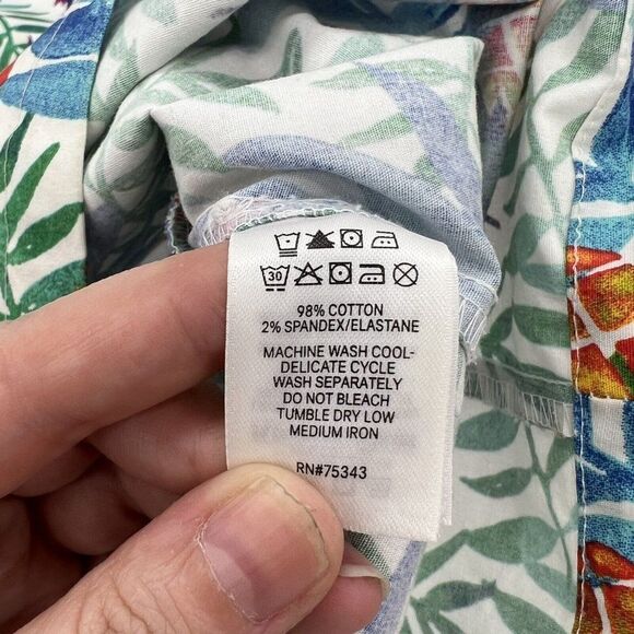 Tabitha Webb Dress Pineapple Print Sleeveless Palm Leaves Tropical Zip Size 4 - Picture 5 of 6